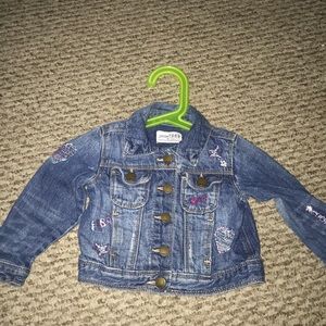 babyGap Jean Jacket Embroidered Toddler 18-24MOs